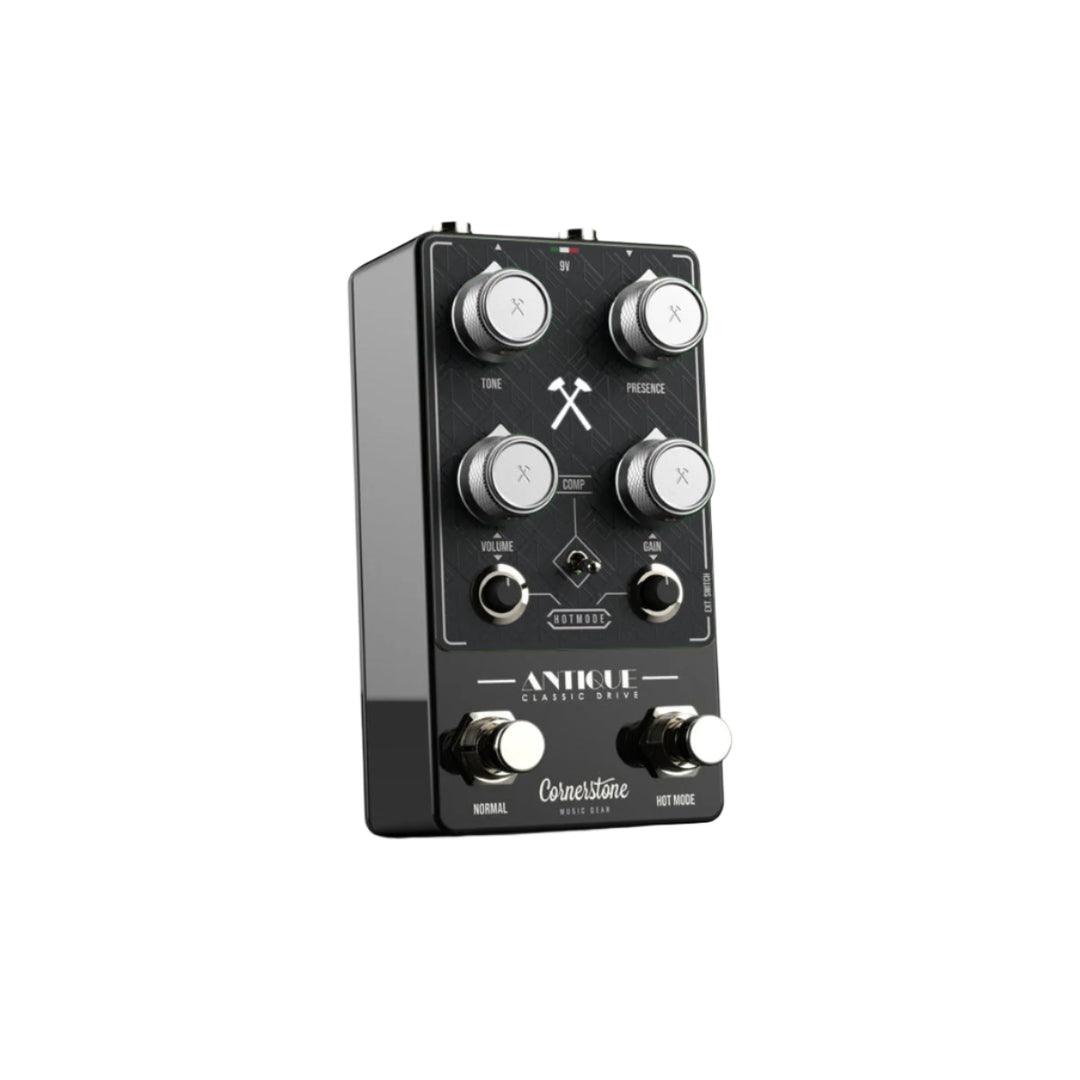 Cornerstone Antique V3 Black - notte with Black Faceplate and Dark Gray Knobs 