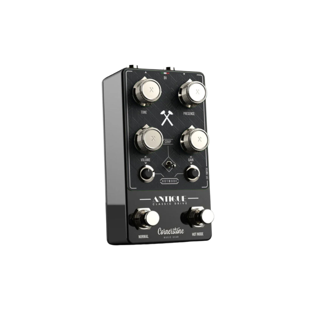 Cornerstone Antique V3 Black - notte with Black Faceplate and Nickel Plated Knobs 