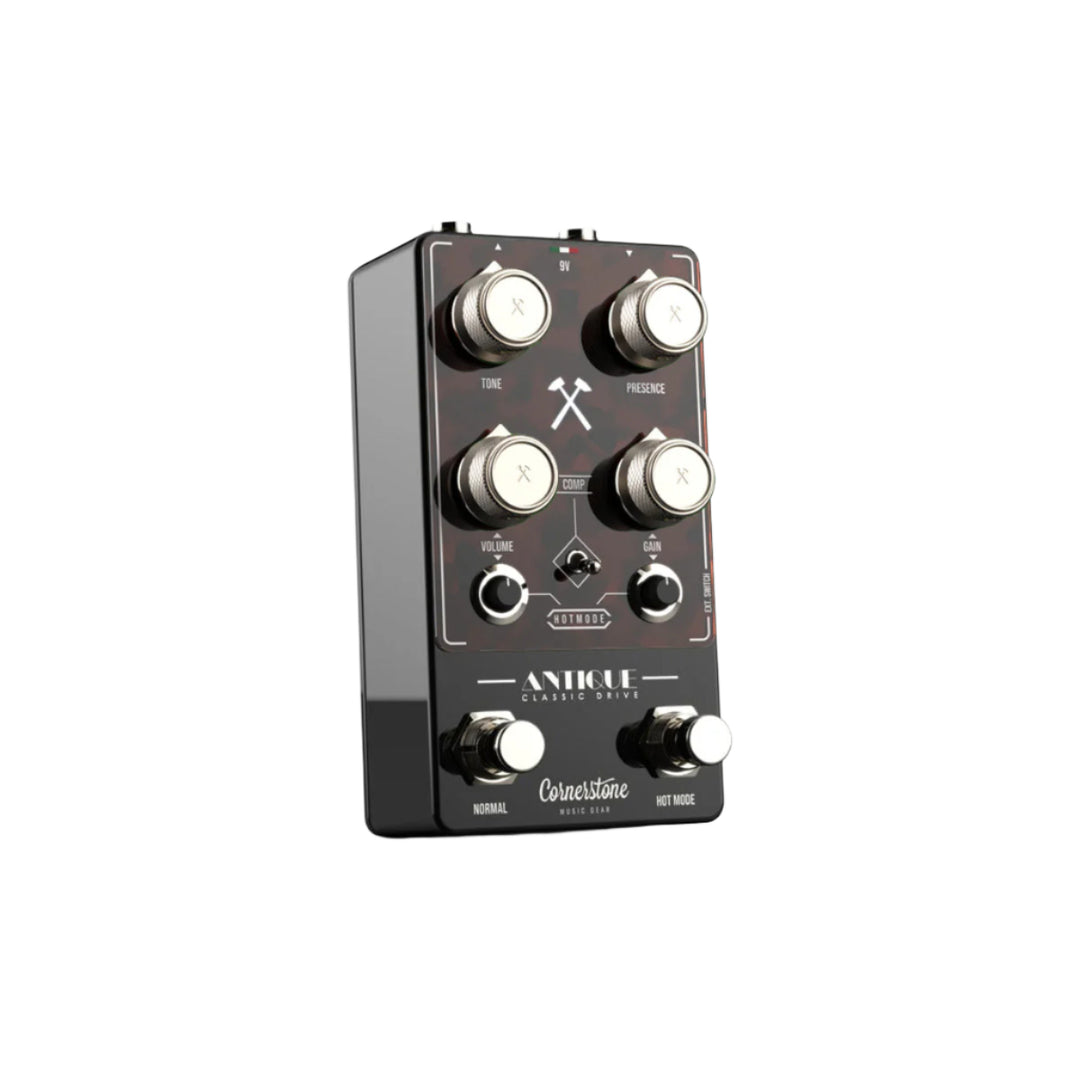 Cornerstone Antique V3 Black - notte with Turtoise Shell Faceplate and Champagne Knobs 