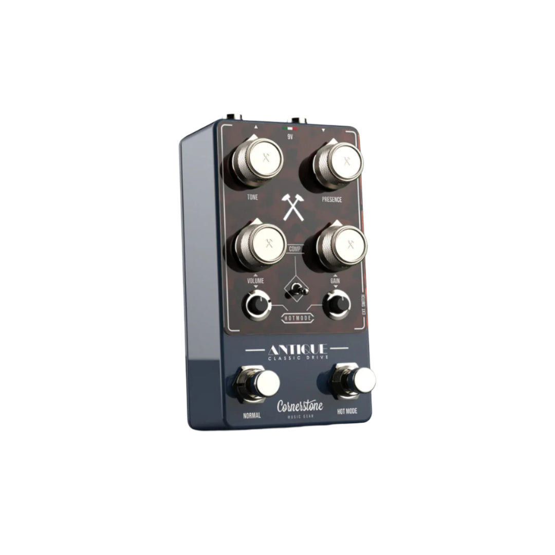 Cornerstone Antique V3 Blue - Acciaio with Turtoise Shell Faceplate and Champagne Knobs 