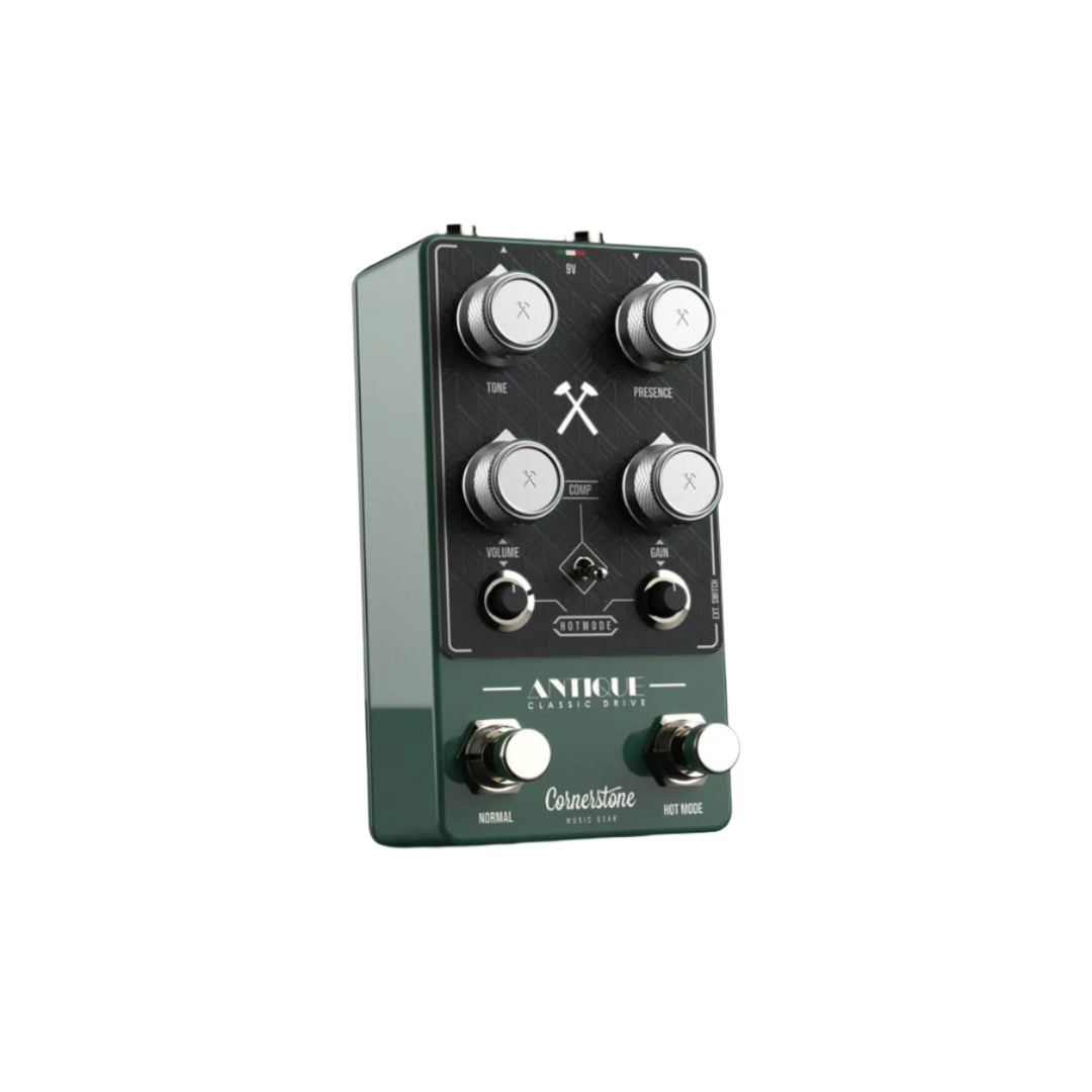 Cornerstone Antique V3 Green - Patina with Black Faceplate and Dark Gray Knobs 
