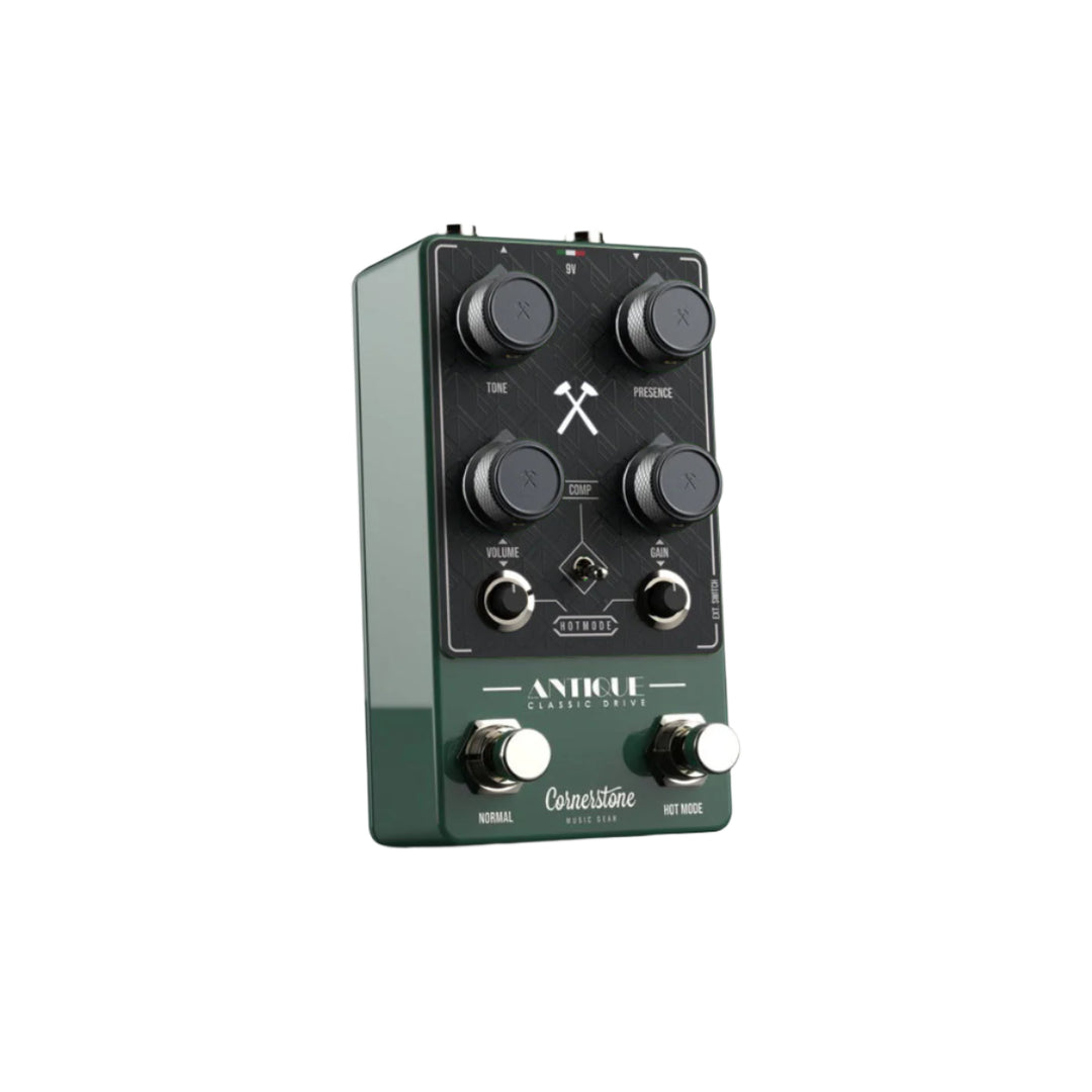 Cornerstone Antique V3 Green - Patina with Black Faceplate and Jet Black Knobs 