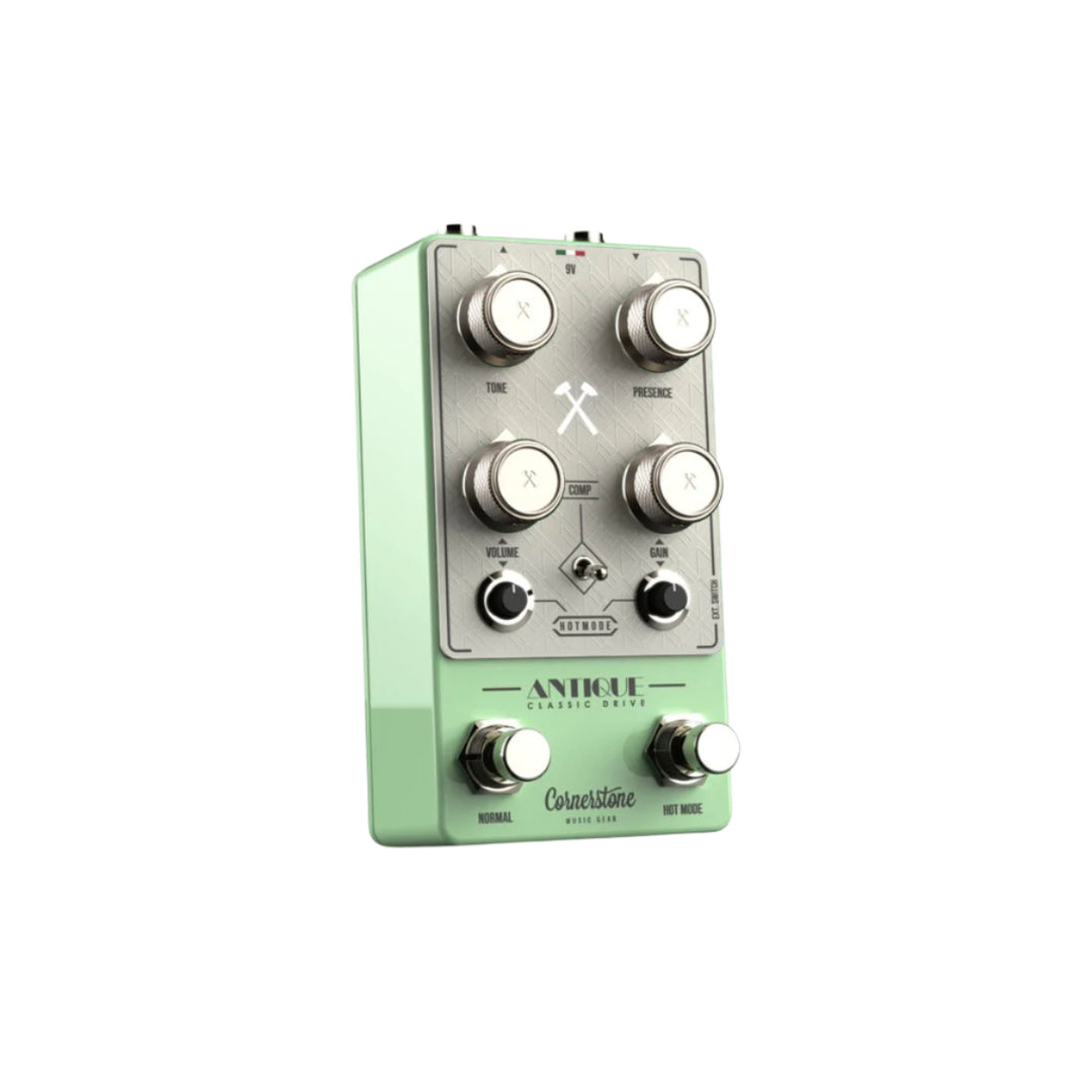Cornerstone Antique V3 Surf Green with White Faceplate and Champagne Knobs 