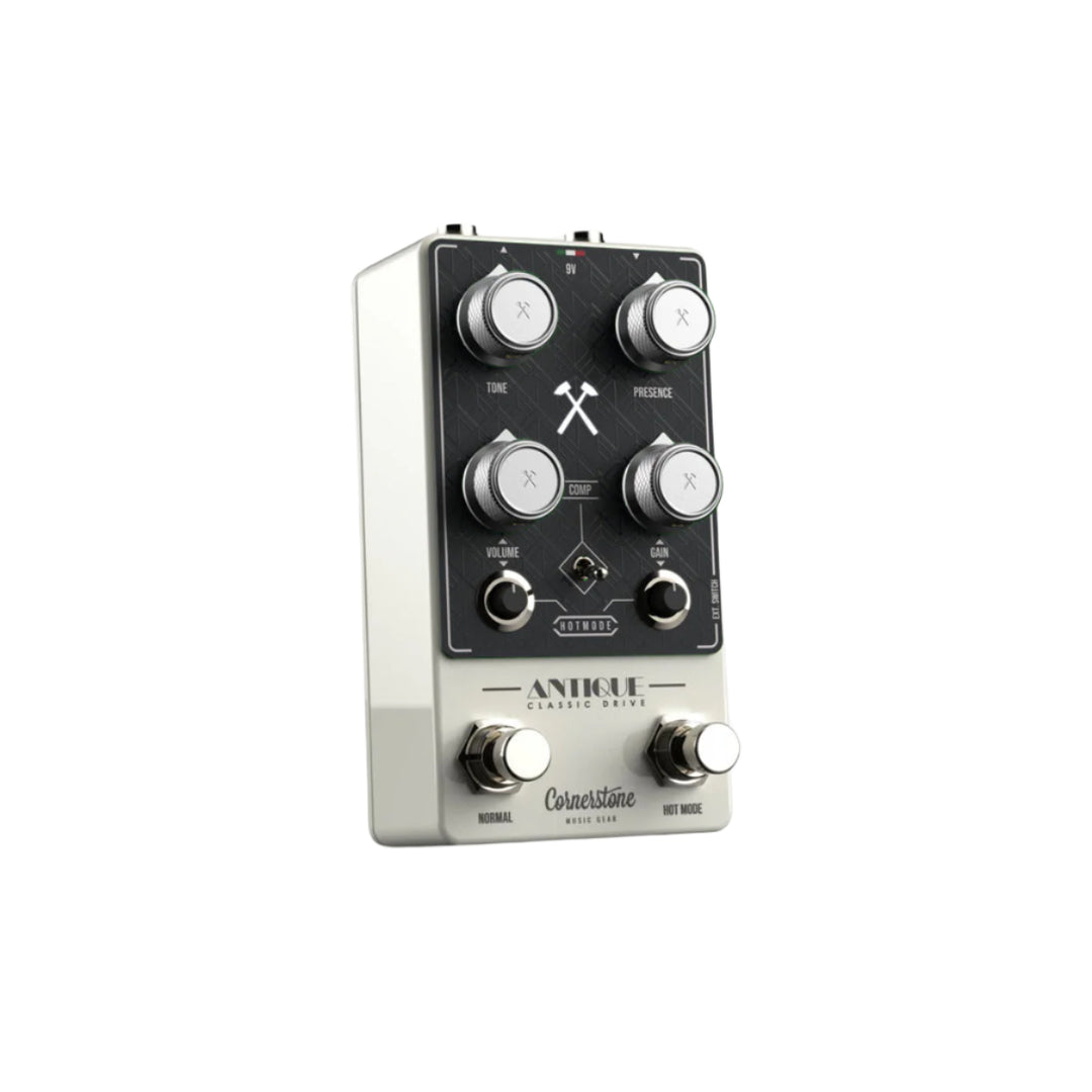 Cornerstone Antique V3 White - Capodimonte with Black Faceplate and Dark Gray Knobs 