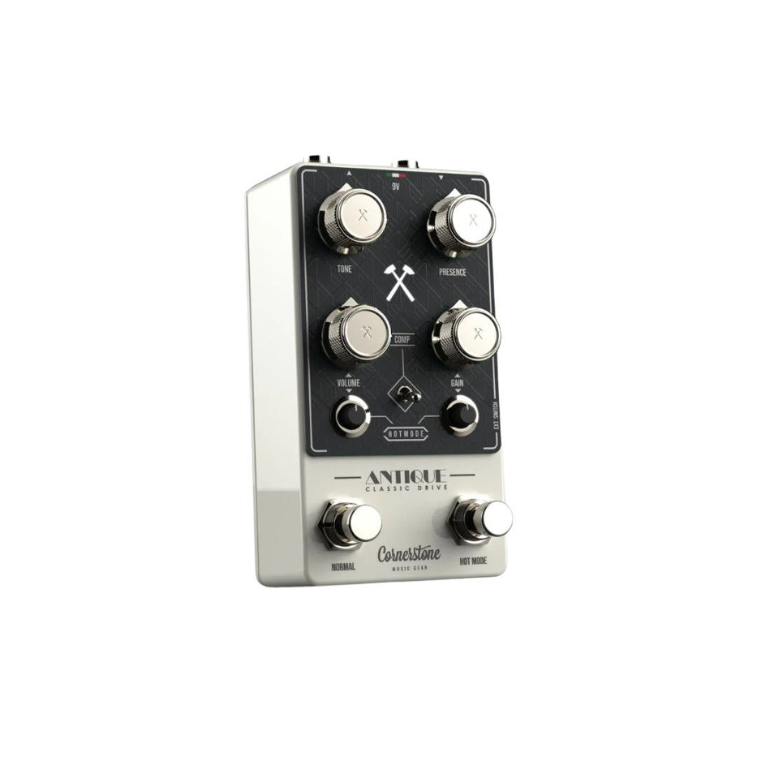 Cornerstone Antique V3 White - Capodimonte with Black Faceplate and Nickel Plated Knobs 