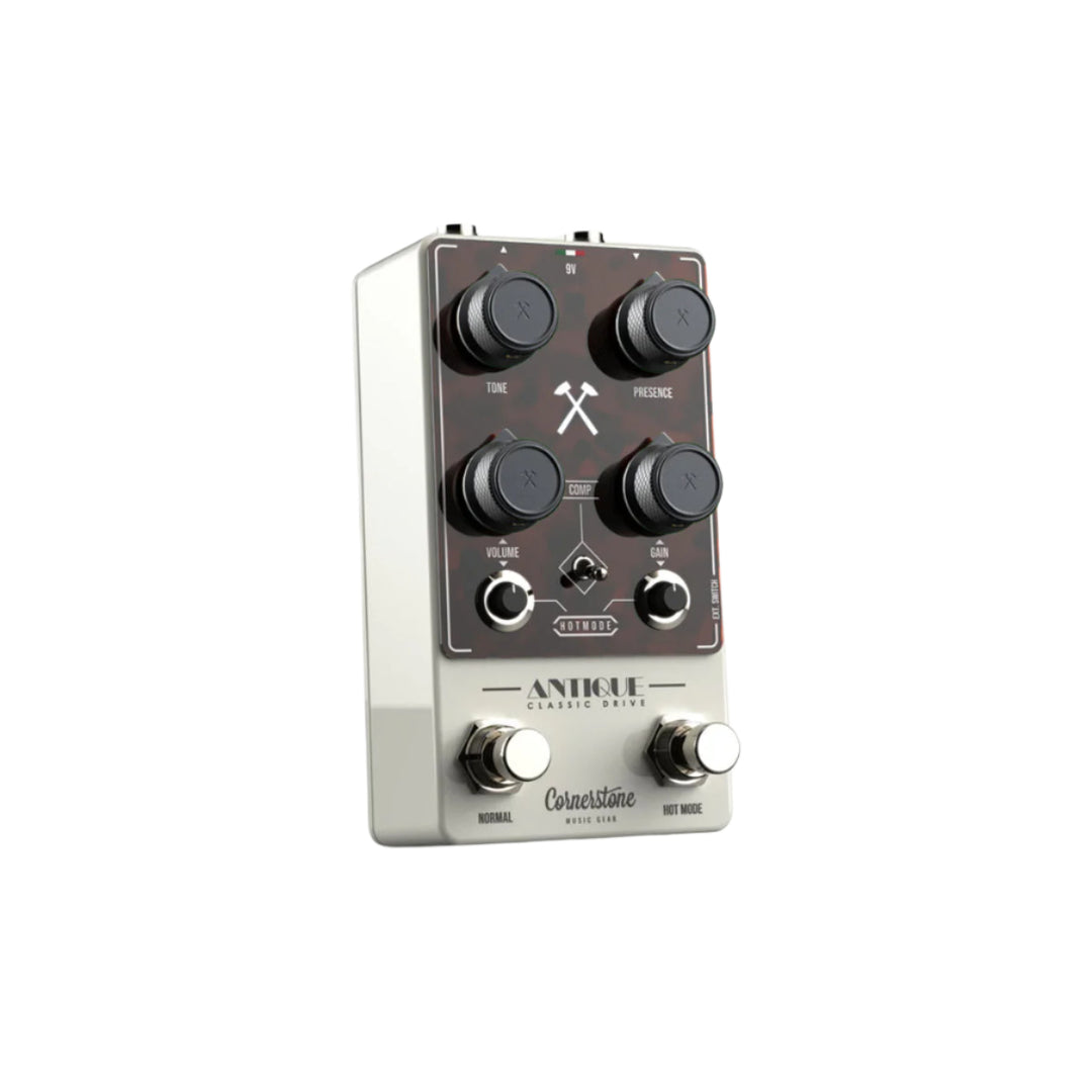 Cornerstone Antique V3 White - Capodimonte with Turtoise Shell Faceplate and Jet Black Knobs 