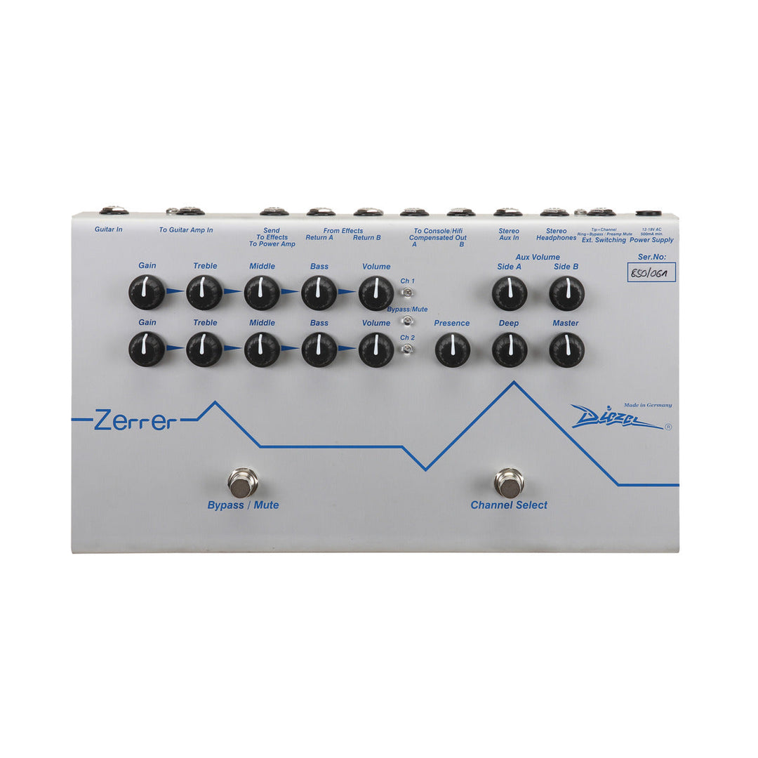 Diezel Zerrer Dual Channel Preamp Pedal 