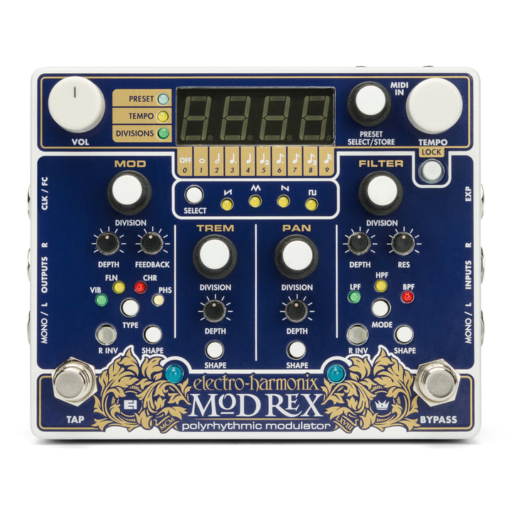 Electro-Harmonix EHX Mod Rex Polyrhythmic Modulator 