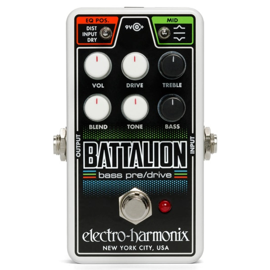 Electro-Harmonix EHX Nano Battalion Bass Preamp & Overdrive 
