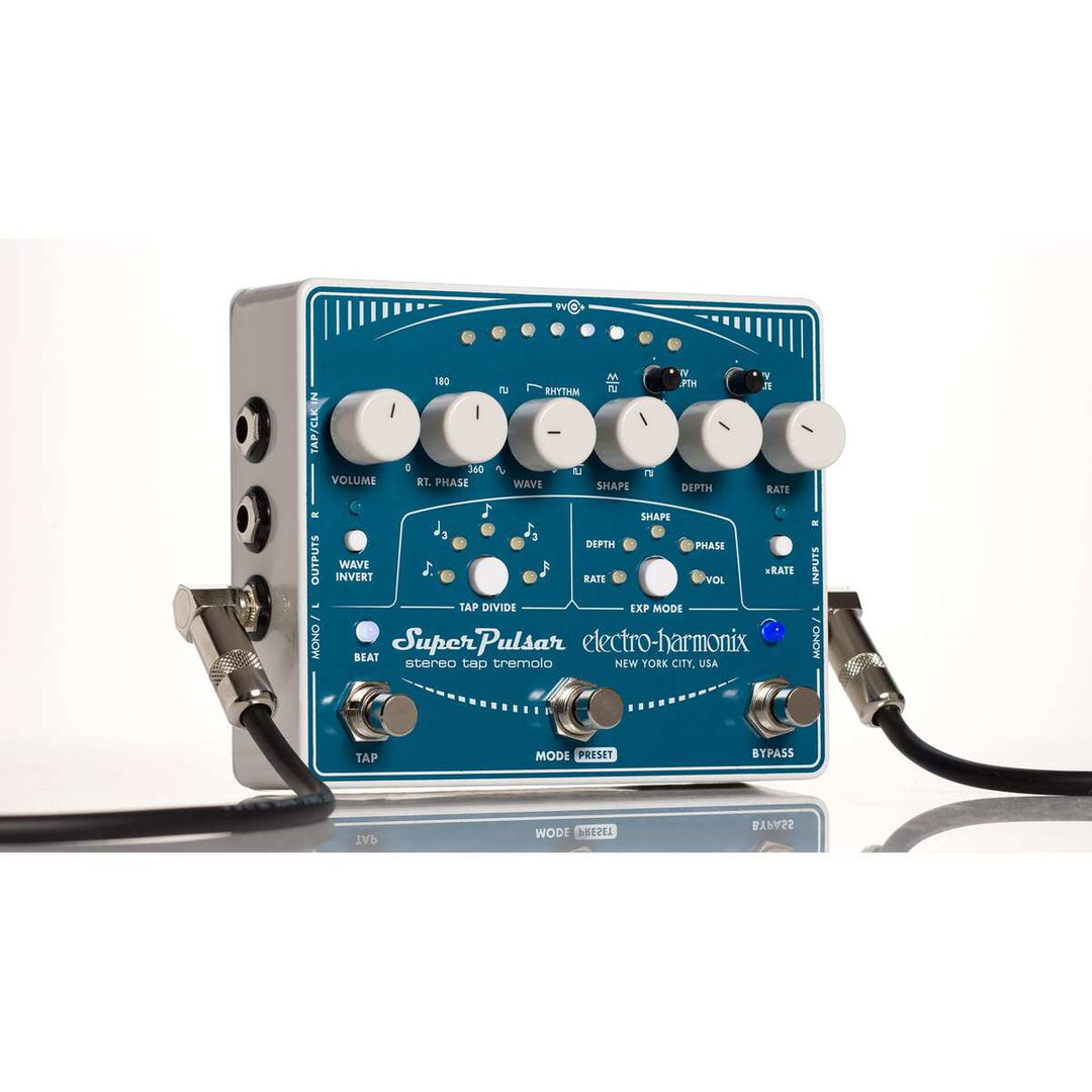 Electro-Harmonix EHX Super Pulsar Stereo Tap Tremolo 2
