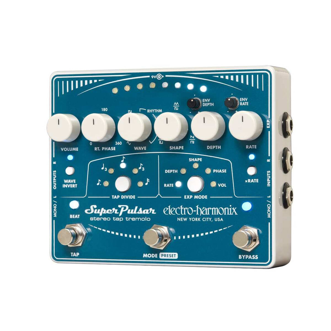 Electro-Harmonix EHX Super Pulsar Stereo Tap Tremolo 