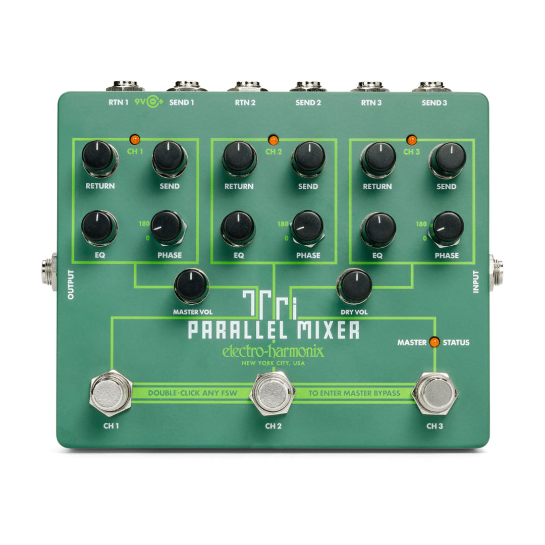 Electro-Harmonix EHX Tri Parallel Mixer Effects Loop Mixer / Switcher 