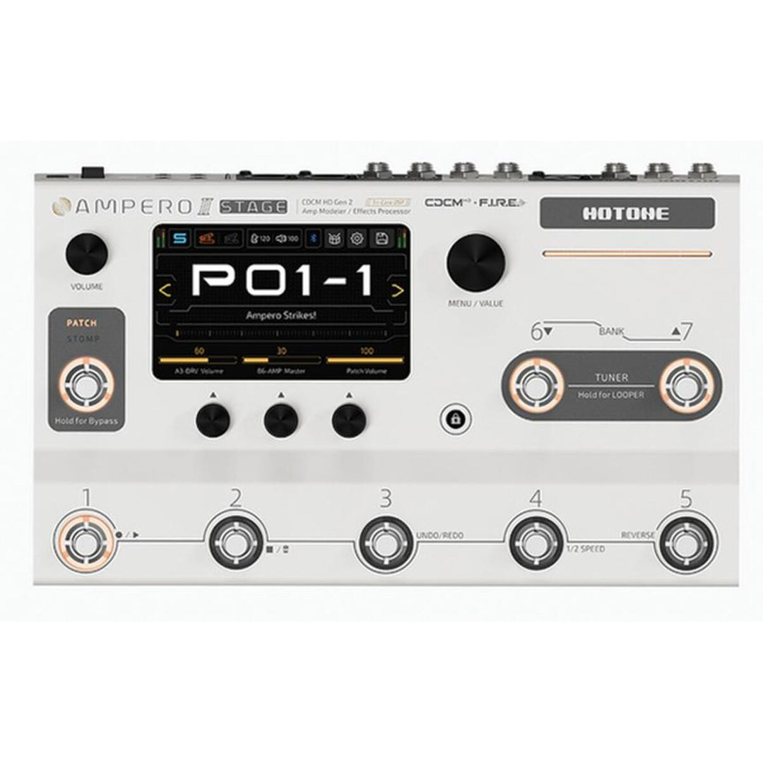 Hotone Ampero II Stage Amp Modeler & Effects Processor (With 18V Power Supply) Guitar Pedal 