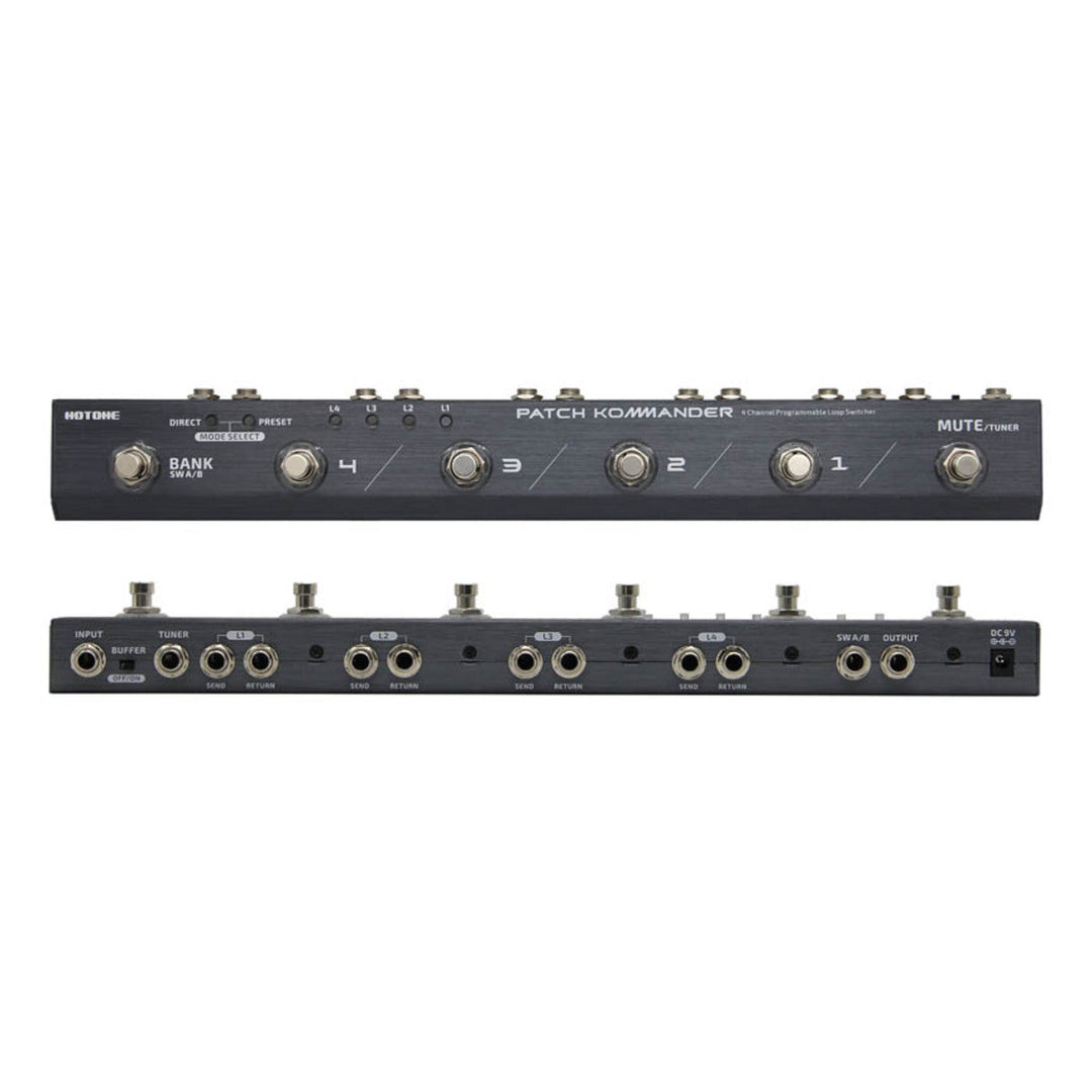 Hotone Patch Kommander 4 Channel Programmable Loop Switcher Guitar Pedals 