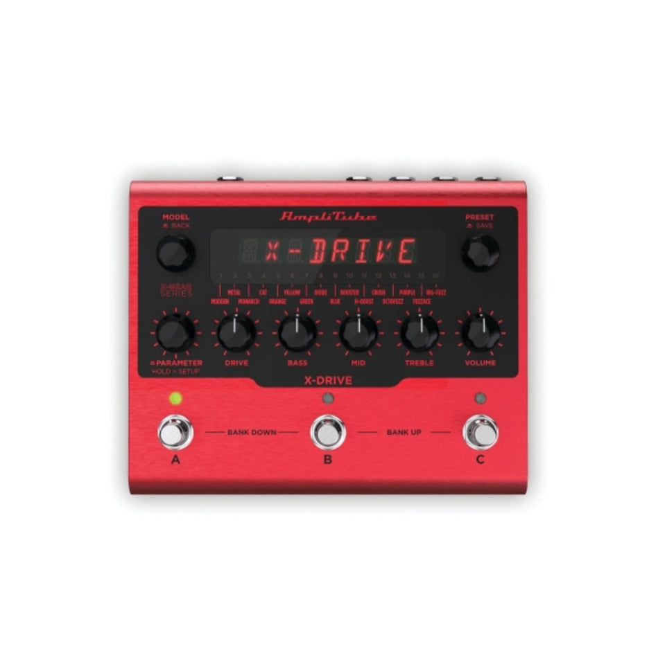 Ik Multimedia Amplitube X-Drive (Distortion) Guitar Digital Effects Pedal 