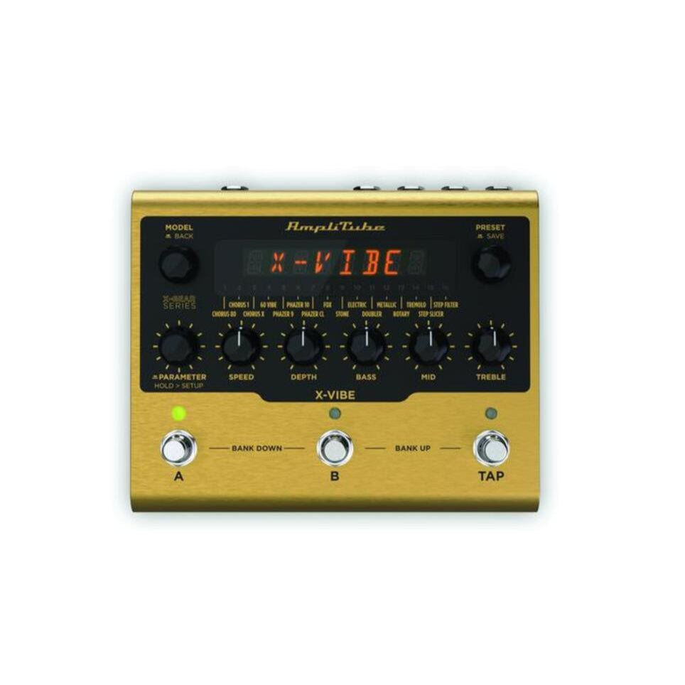 Ik Multimedia Amplitube X-Vibe (Modulation) Guitar Digital Effects Pedal 