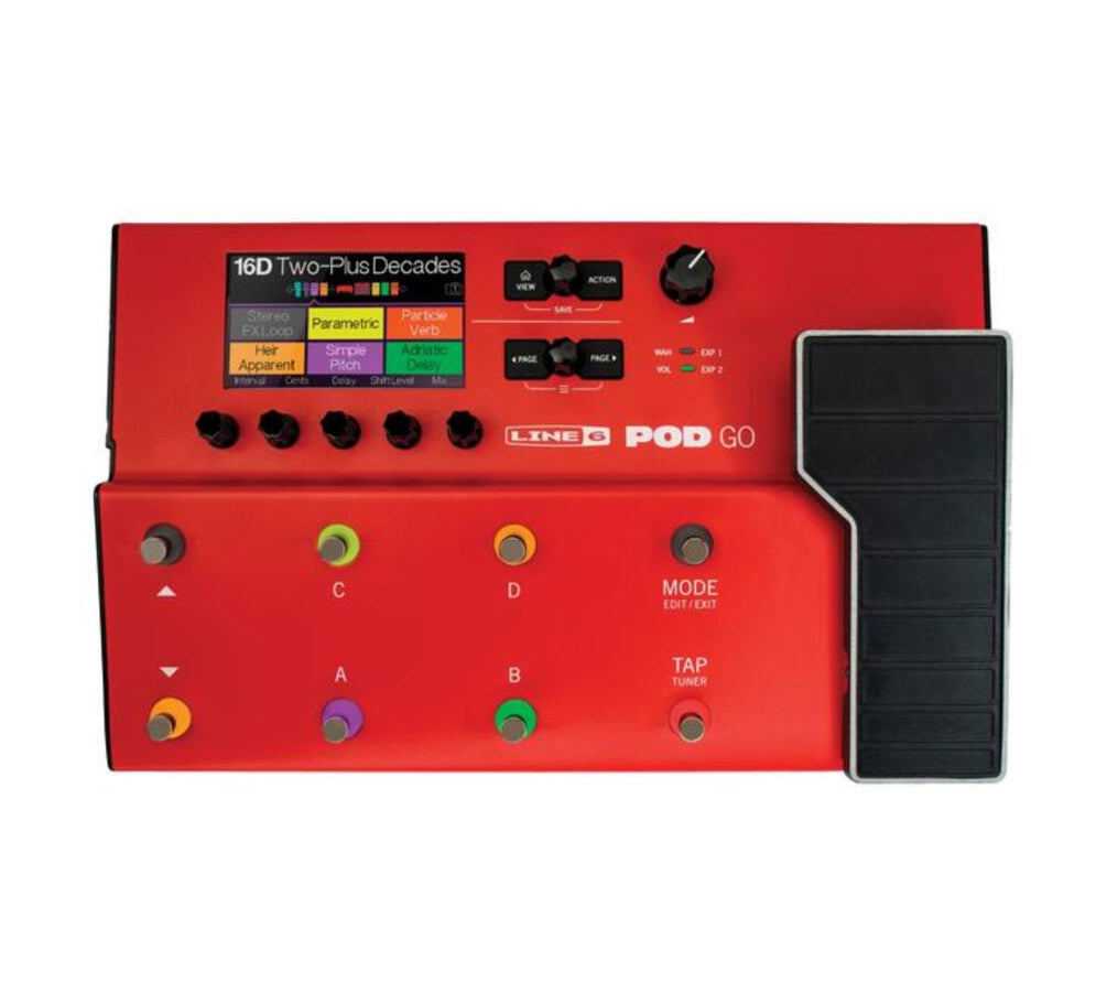 Line 6 Pod Go Red Limited Edition Guitar Pedal 