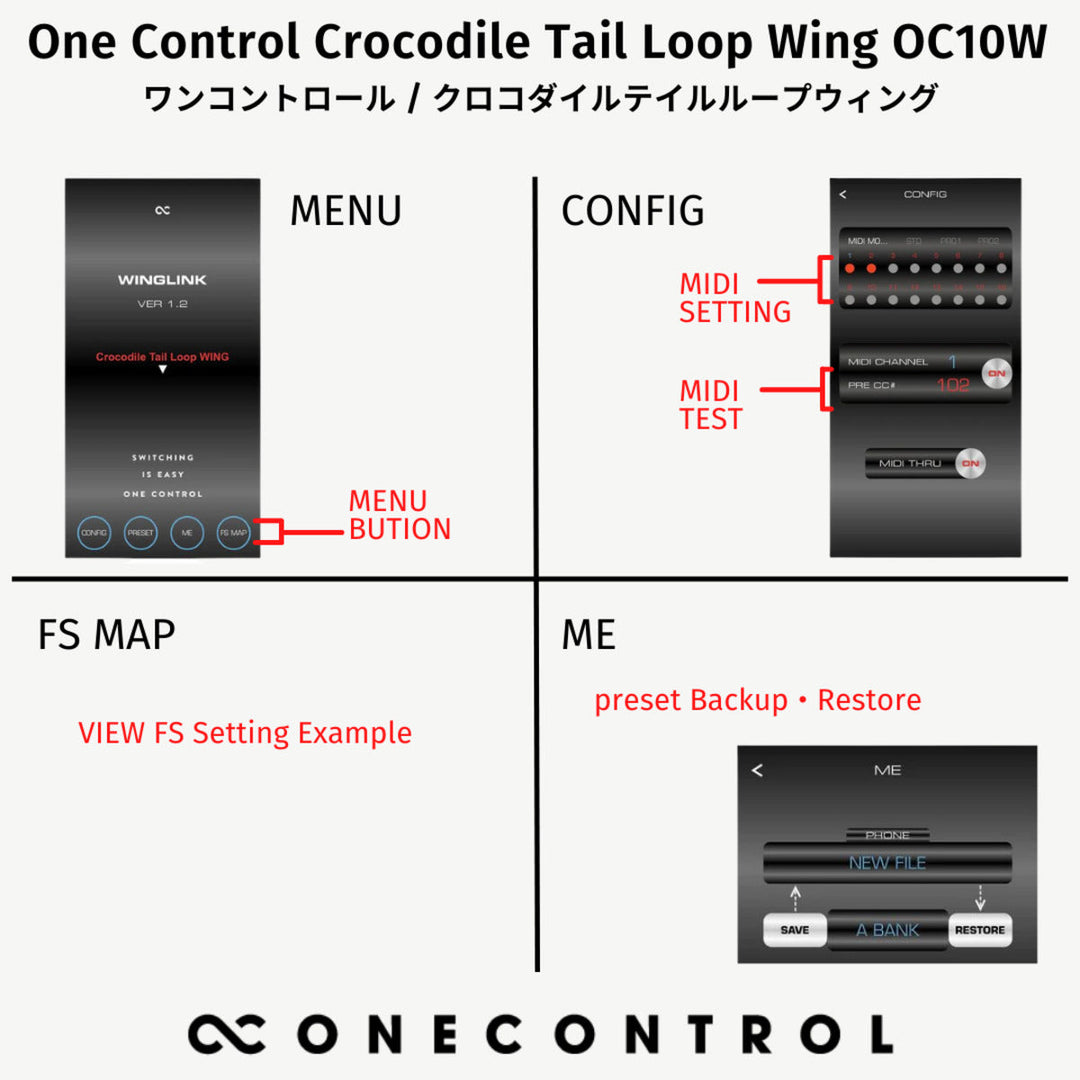 One Control Crocodile Tail Loop Wing OC10W  25