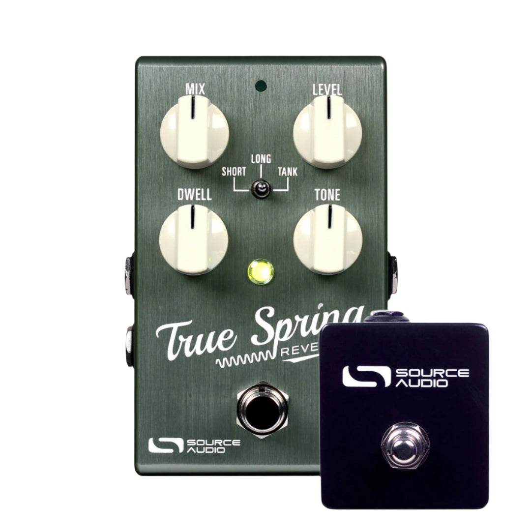 Source Audio True Spring Reverb Pedal + Tap Tempo Switch 