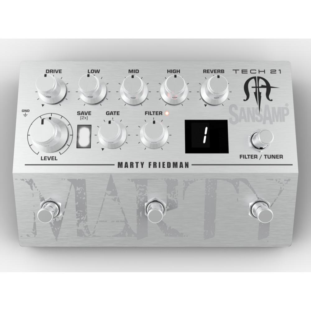 Tech 21 Marty Friedman Signature SansAmp - Guitar Pre-amp Pedal 