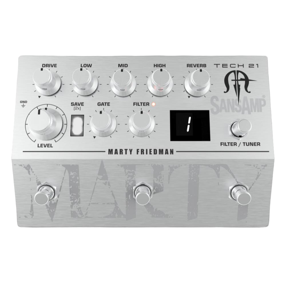 Tech 21 Marty Friedman Signature SansAmp - Guitar Pre-amp Pedal 4