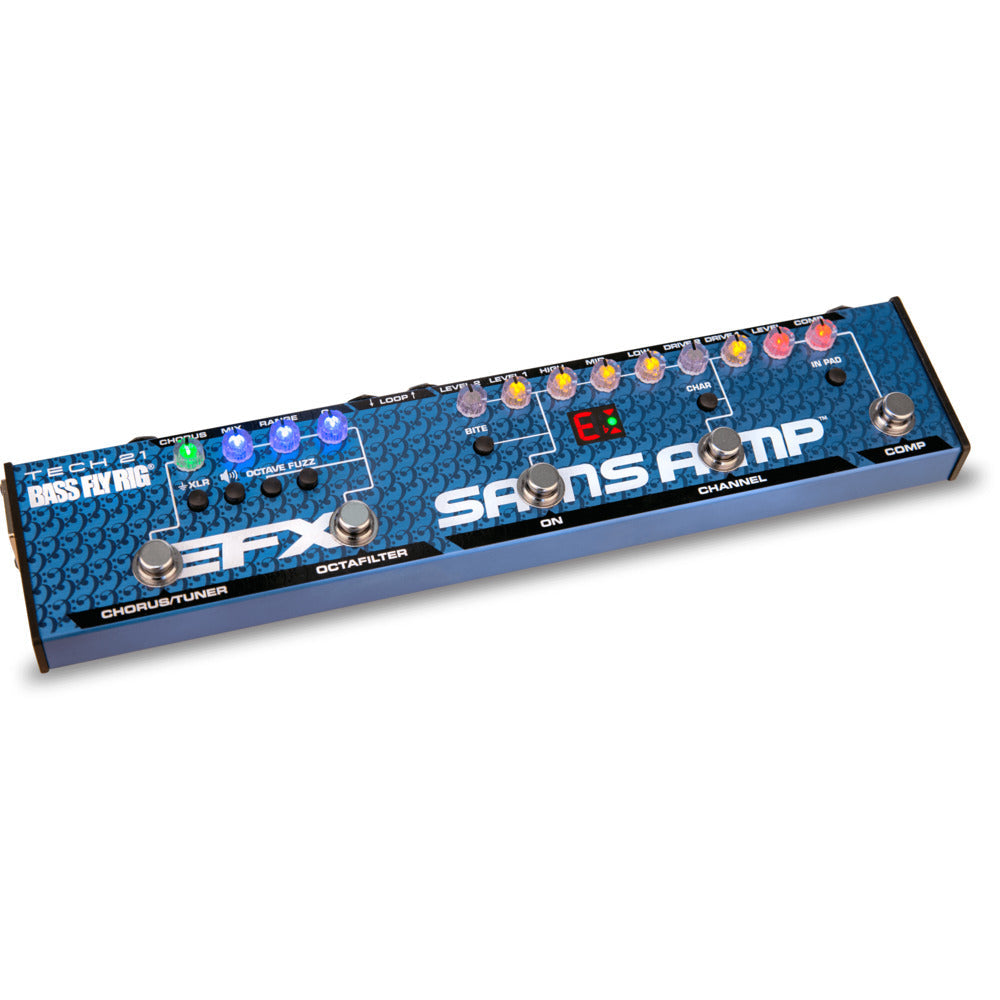 Tech 21 Bass Fly Rig (v2) - SansAmp, Channel Switching, Comp, EFX, Effect Loop in One Pedal  3