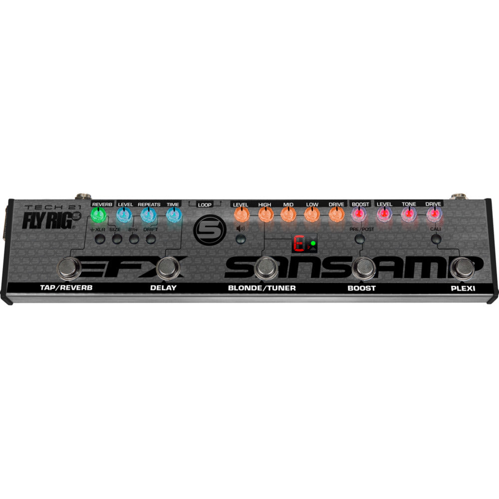 Tech 21 Fly Rig 5 (v2) - SansAmp, Reverb, Delay, Plexi/Cali Distortion, Effect Loop and Boost 