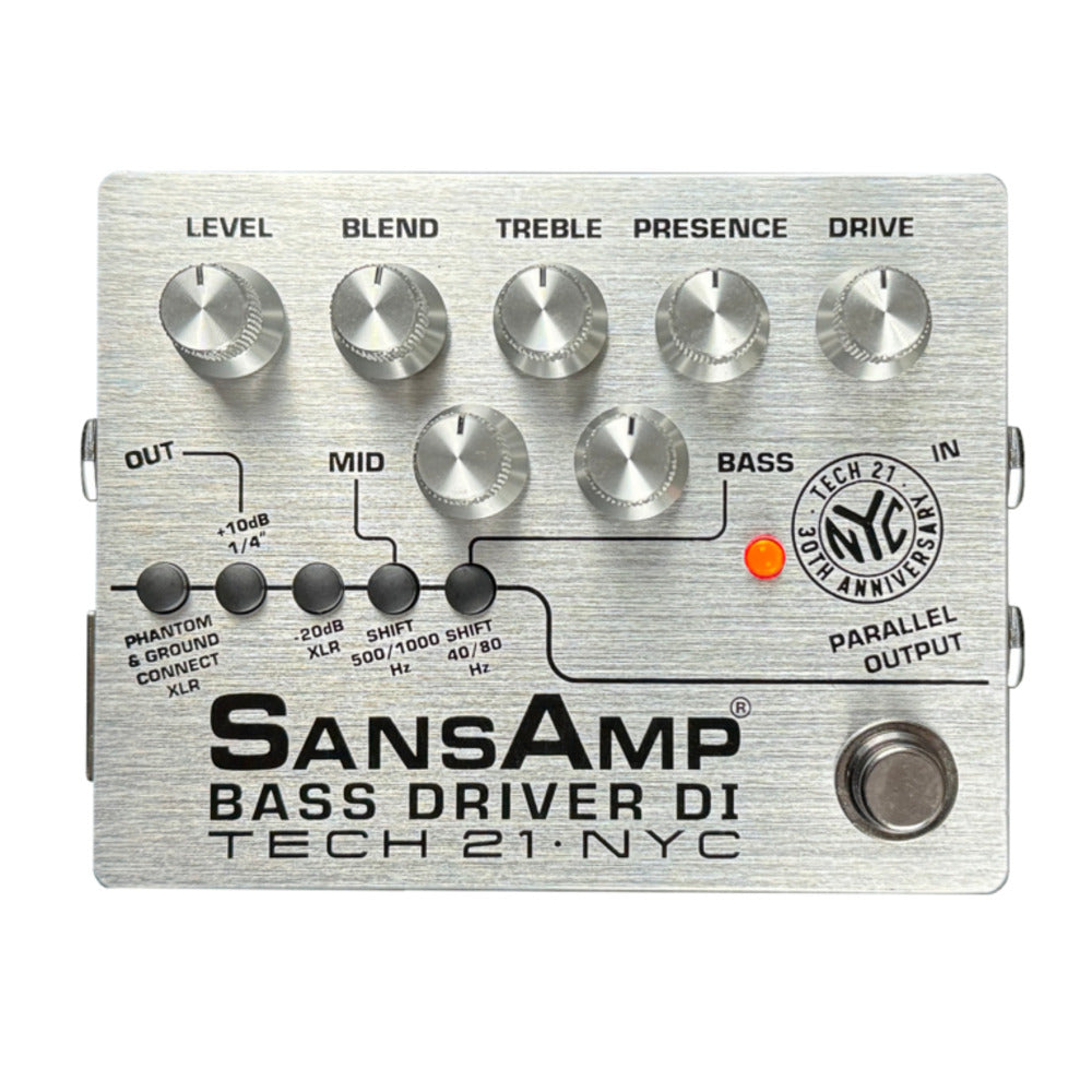 Tech 21 SansAmp Bass Driver DI 30th Anniversary Ltd Ed - Pre-Amp & DI for Bass 