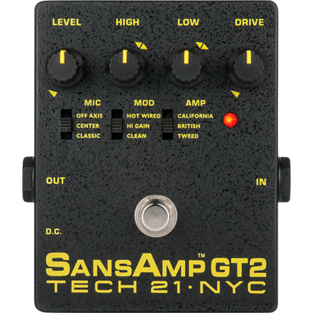 Tech 21 SansAmp GT2 - Streamlined version of the Classic w/ onboard EQ 